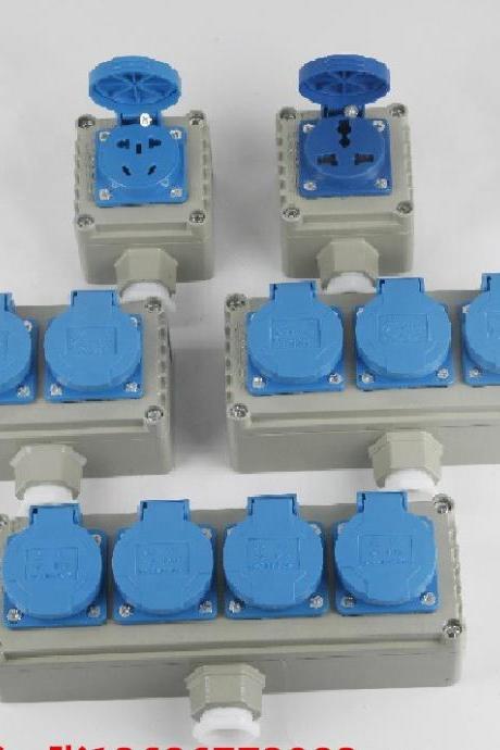 Aluminum alloy explosion-proof socket industrial explosion-proof socket 220V10A five-hole socket BQK
